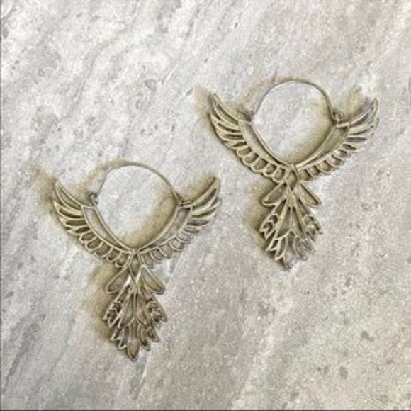Bird Thunderbird SILVER Earrings - Picture 2 of 4